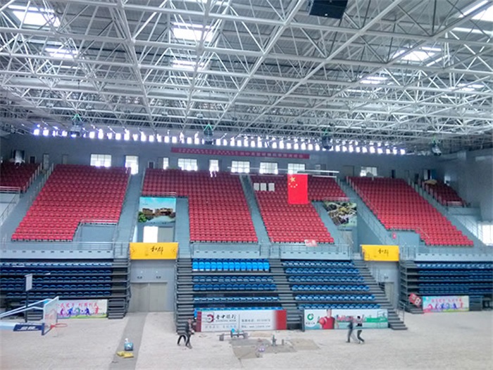 石河子电厂体育馆网架加工